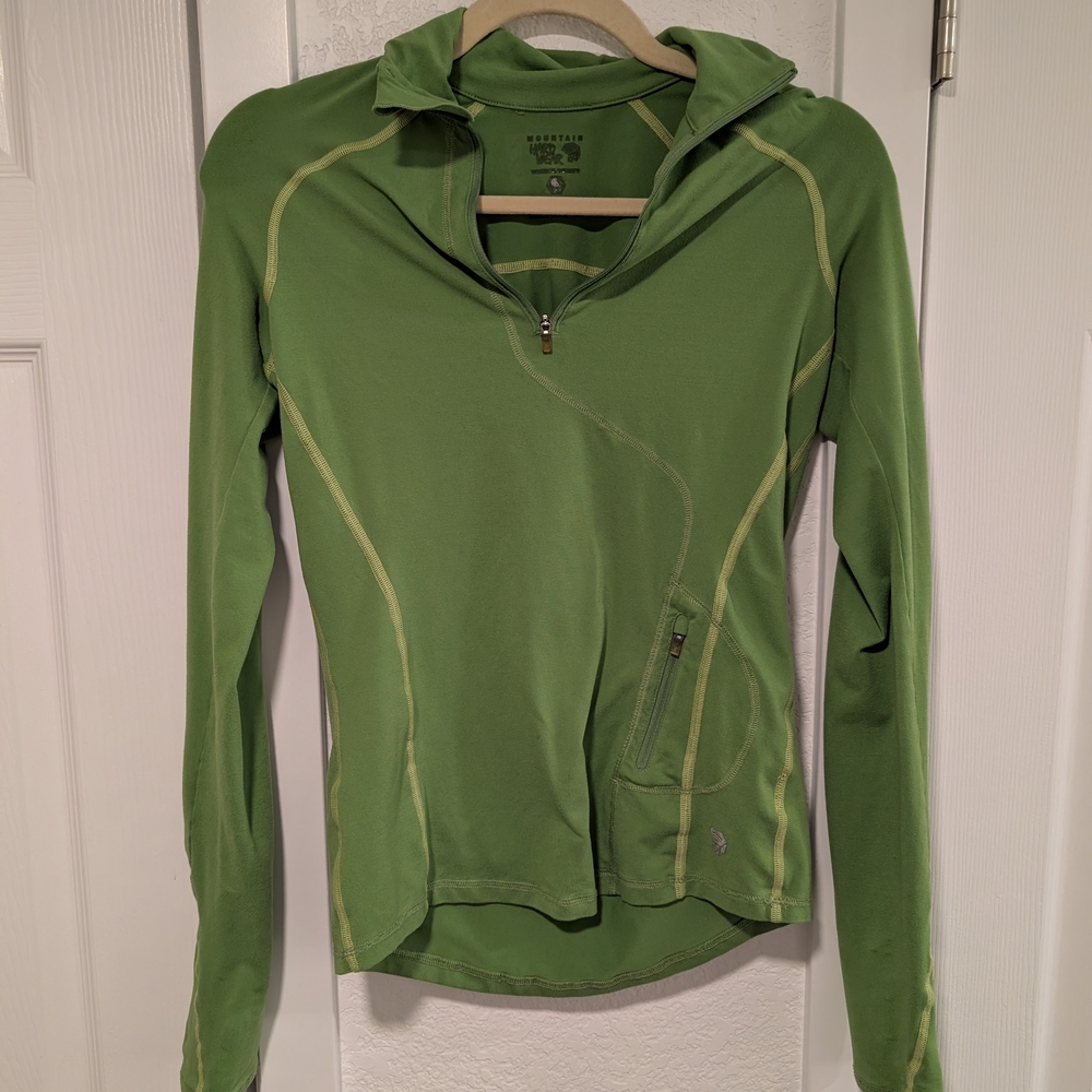 Mountain Hardwear Sage Green Zip-Up